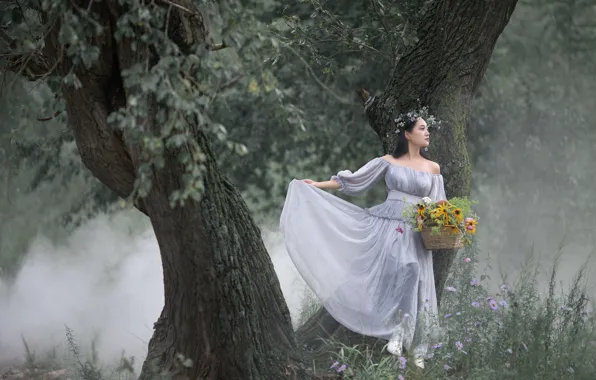 Nature, Model, Beauty, Woman, costume, Pose, Fairy