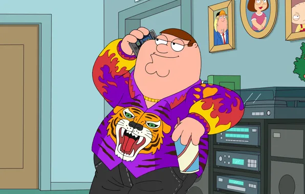 Стиль, Гриффины, Рубашка, Family Guy, Мультфильм, Peter, Peter Griffin, Мульт-сериал