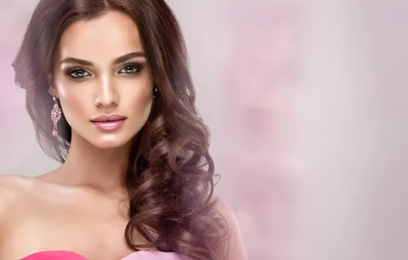 Девушка, макияж, шатенка, woman, beautiful, edwardderule