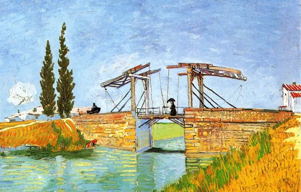 Картинка Vincent van Gogh, Bridge at Arles 2, The Langlois