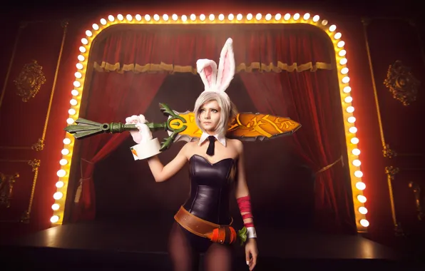 League of legends, Riven, Battle Bunny skin, Exile