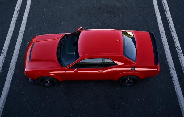 Dodge, Challenger, red, Dodge Challenger SRT Demon