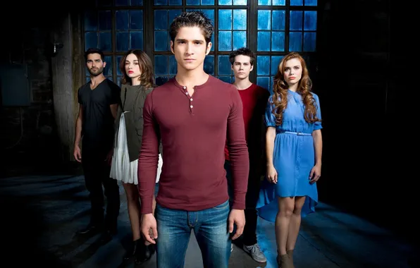 Девушки, комната, сериал, парни, персонажи, Teen wolf, Волчонок