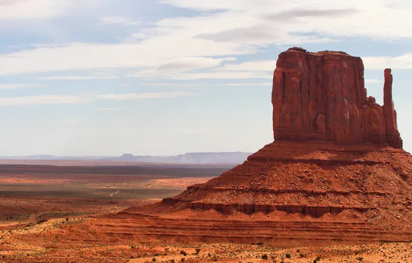 Песок, небо, горы, пустыня, Аризона, Юта, Monument Valley, Долина монументов