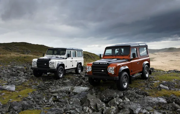 Картинка холмы, Land Rover, 2009, Defender, Limited Edition