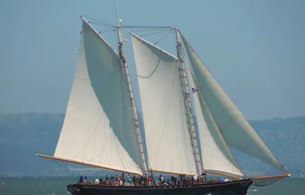Море, парусник, прогулка