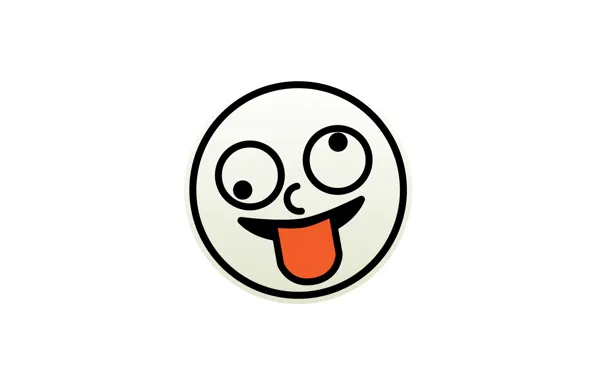 Язык, обои, белый фон, wallpaper, смайлик, white background, emoji, эмодзи