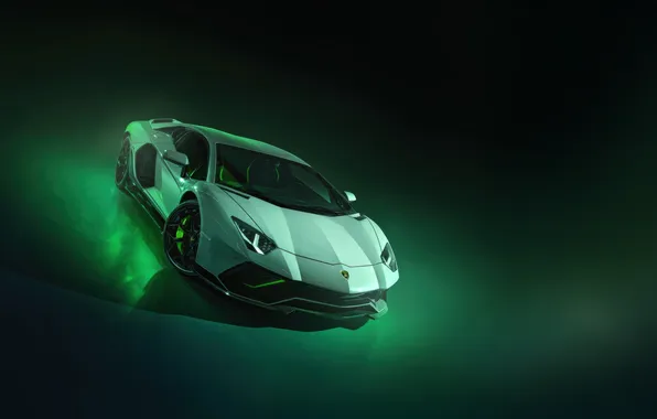 Lp 780 4, white, Ultimae, Lamborghini, Aventador
