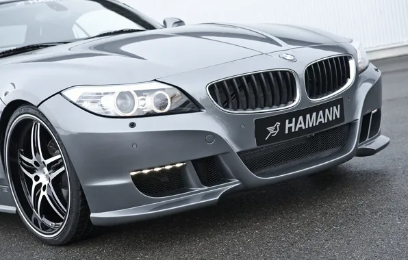 Картинка серый, BMW, родстер, Hamann, 2010, передняя часть, E89, BMW Z4