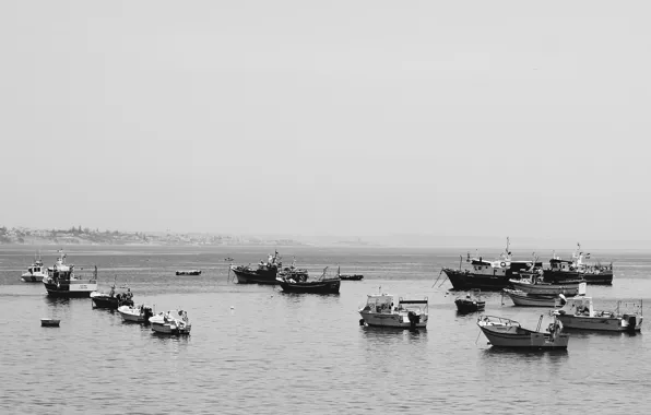 Boats, bay, fishing boats
