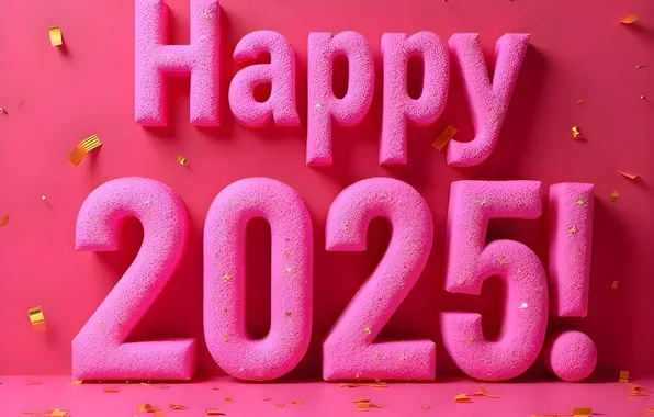 Цифры, Новый год, дата, 2025, Новый 2025 год