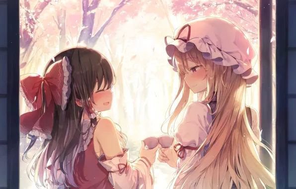 Touhou, yakumo yukari, hakurei reimu, shinoba