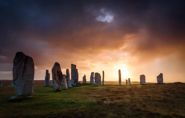 Scotland, Callanish standing stones, Callanish