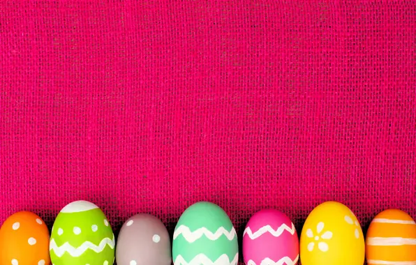 Colorful, Пасха, spring, Easter, eggs, decoration, Happy, frame
