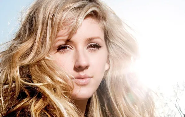 Взгляд, волосы, певица, знаменитость, Ellie Goulding