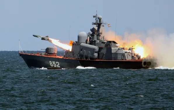Большой, катер, ракетный, стрельбы, Р-129