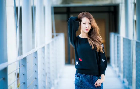 Девушка, азиатка, милашка