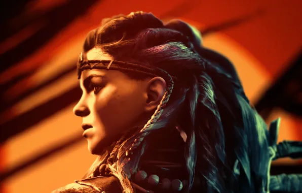 Девушка, Guerrilla Games, Aloy, Sony Interactive Entertainment, Horizon Zero Dawn, Персонаж из Игры