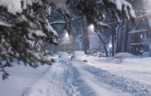 Природа, Дома, Зима, Снег, Nature, Winter, Snow, Houses