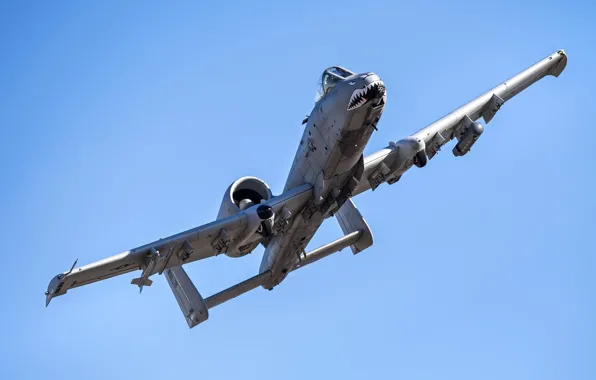 Штурмовик, A-10, ВВС США, Thunderbolt II, Fairchild Republic, Warthog, американский одноместный двухдвигательный