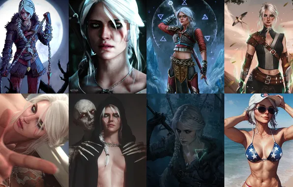 Game, Fan Art, The Witcher 3 Wild Hunt, Ciri, Game Art