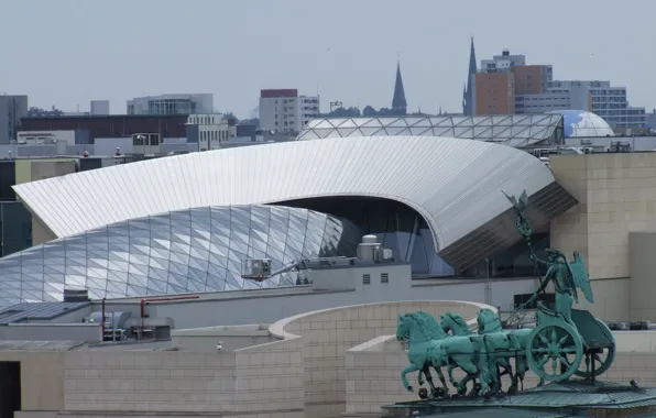 Berlin, Akademie der Künste, Quadriga, US-Botschaft