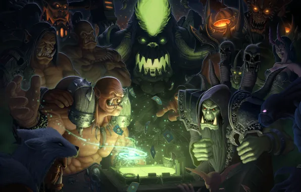 Картинка карты, World of Warcraft, орки, wow, fan art, orcs, Fanart, Garrosh Hellscream
