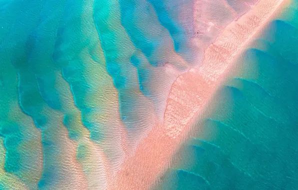 Картинка песок, море, волны, вода, океан, текстура
