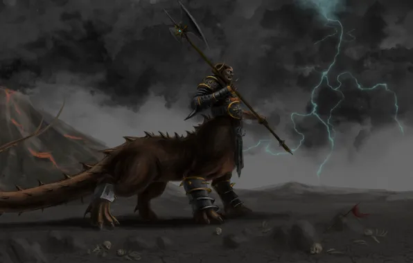 Монстр, Fantasy, Warhammer, хаос, chaos, хаоситы, шаггот, дракоогр