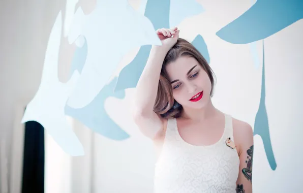 Картинка поза, улица, тату, фотомодель, тату-мастер, Саша Unisex