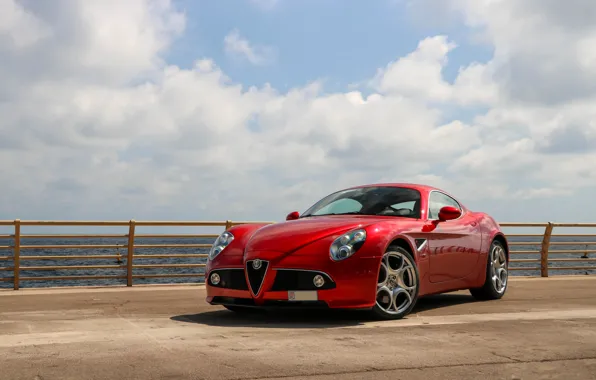 Картинка Alfa Romeo, Red, Competizione, 8C