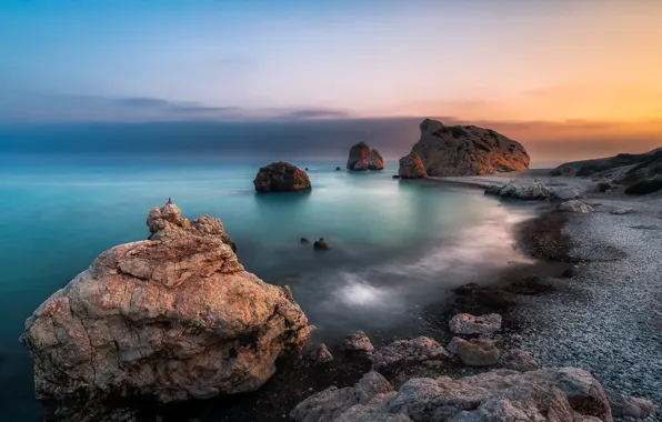 Море, скалы, Cyprus, Aphrodite Rock