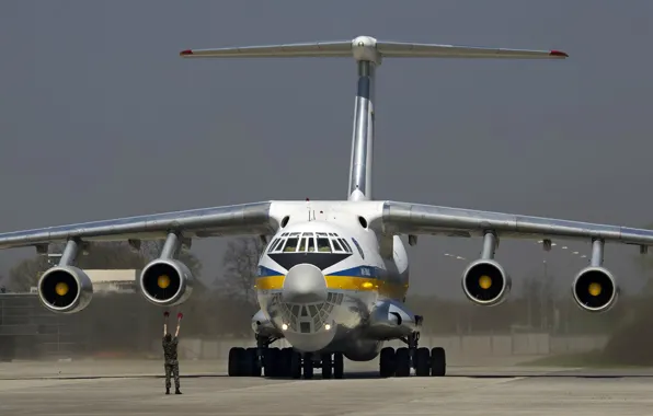 Самолет, Украина, Военно-транспортный, Ил-76МД, Шасси, ВВС Украины