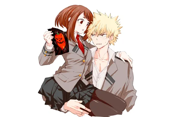 Boku no Hero Academia, Uraraka Ochako, Bakugou Katsuki