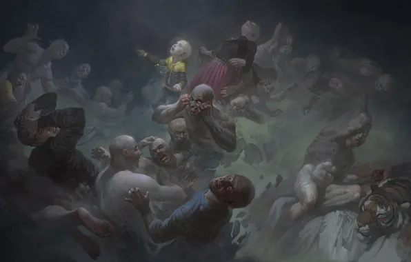 Борьба, art, kevin, split, Kevin Wendell Crumb, личности, dissociative identity disorder