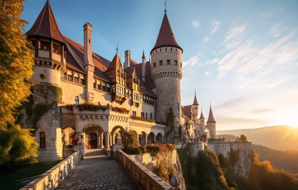 Картинка замок, landscape, view, castle, ancient