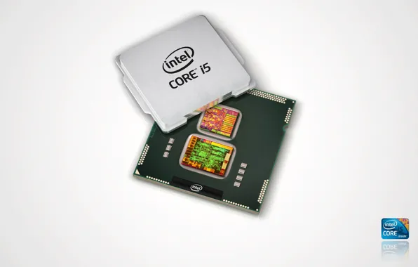 Интел, rotate logo, intel core i5