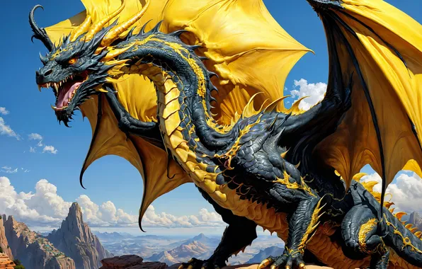 Картинка dragon, fiction, animales