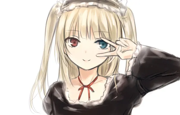 Girl, blouse, long hair, anime, beautiful, pretty, attractive, handsome