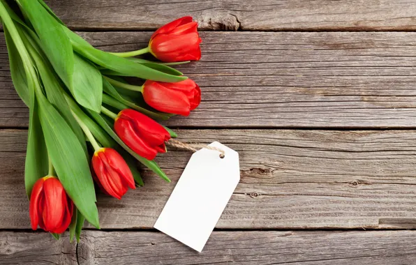Картинка любовь, цветы, букет, тюльпаны, red, love, wood, flowers
