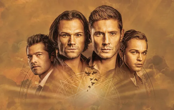 Картинка actor, Jensen Ackles, short hair, men, brunette, Jared Padalecki, Misha Collins, celebrity
