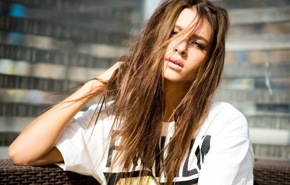 Взгляд, поза, улица, модель, hair, Josefine Forsberg, Жозефин Форсберг, Josefin Forsberg