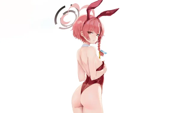 Girl, sexy, ass, cleavage, red hair, boobs, sexy girl, anime