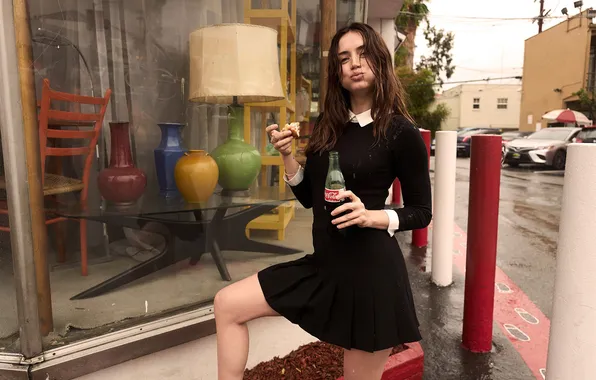 Картинка girl, dress, young, beautiful, actress, long-haired, Ana de Armas