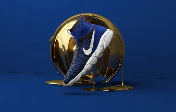 Рендеринг, мяч, обувь, реклама, кроссовки, nike