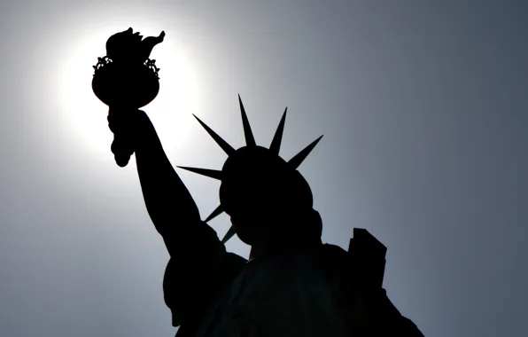 Города, символы, америка, нью-йорк, статуя свободы, сша, памятники