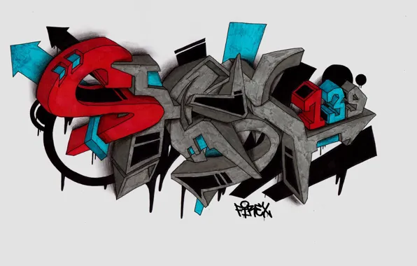 Картинка graffiti, sketch, FireX, shest139