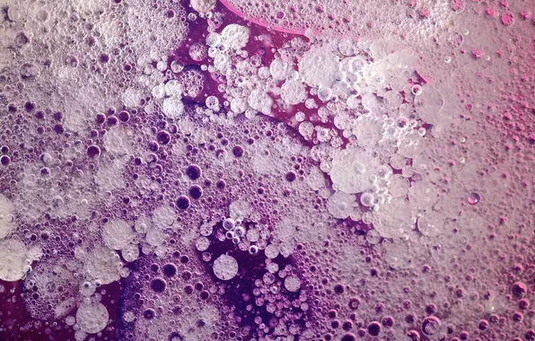Пузыри, дно, розовые