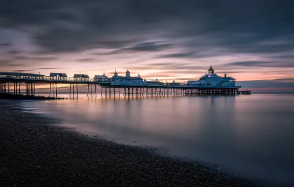 Coast, Beach, England, Long Exposure, Eastbourne Pier