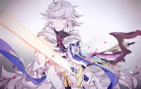 Взгляд, посох, Маг, Мерлин, Fate / Stay Night, Fate / Grand Order, Судьба великая кампания, …